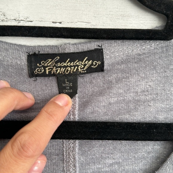 Absolutely Famous Long Sleeve Top I Love You More Than Wine | SIZE L - Picture 6 of 6